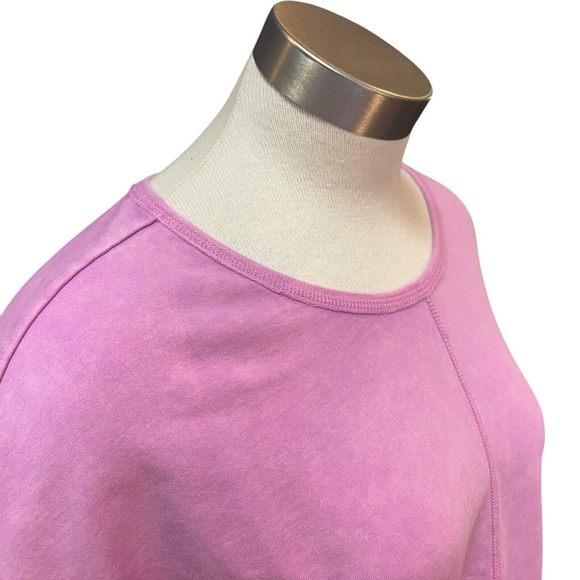 Habitat Womens Sweatshirt Crew Neck Garment Dyed Oversized Lagenlook Sz. S - Picture 2 of 6